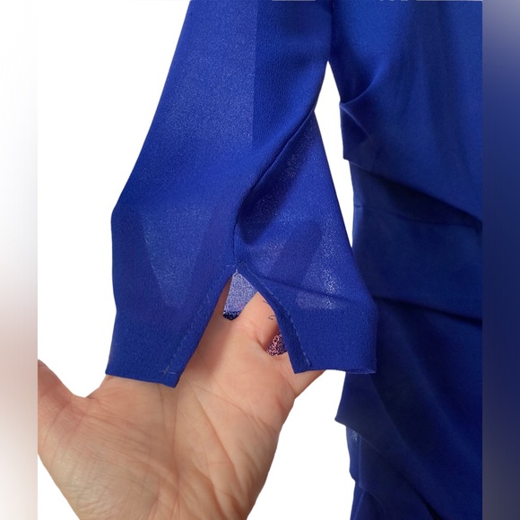 5/25$ ✨ Sexy Cocktail Bright Blue Dress - Picture 5 of 6